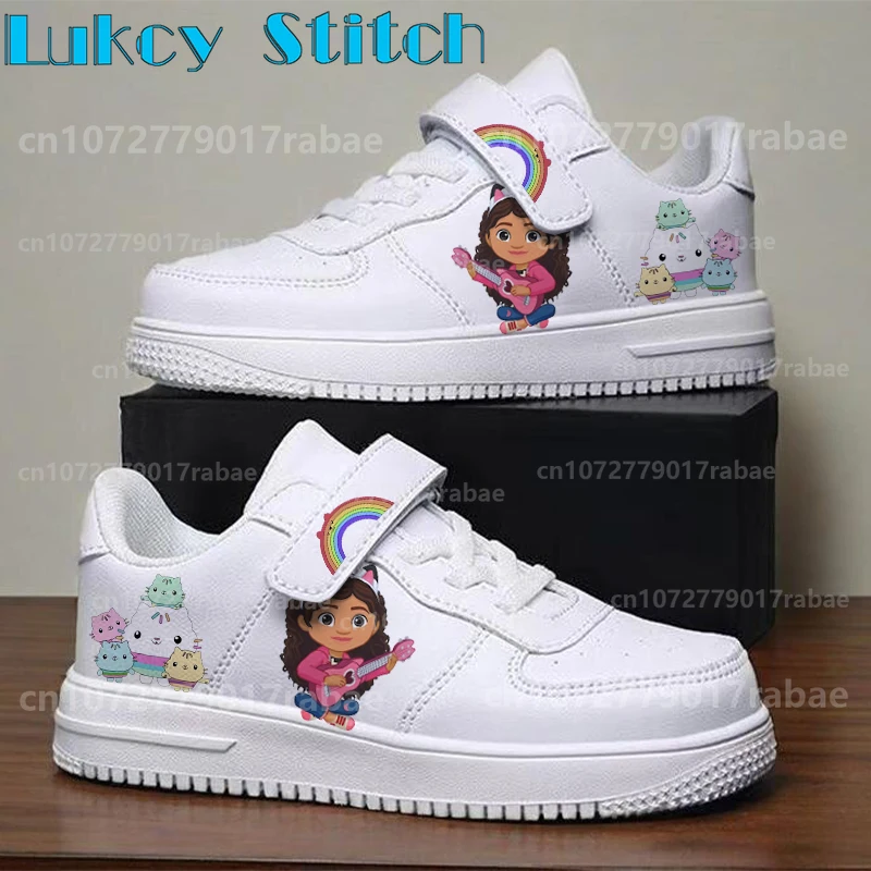 

Cute gabby dollhouse Children shoes boys girls comfortable soft sole Waterproof leather Parent child shoes Gift