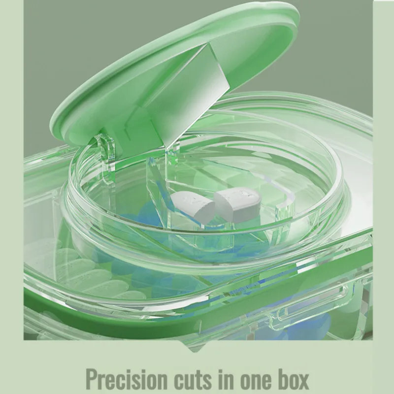 Cutting medicine magi c weapon one point two accurate splitter quarter cut tablets portable cutting medicine storage box