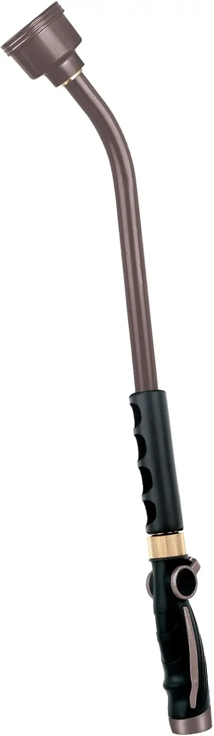 

Long Watering Wand, 24 Inches Gentle Soft Full Shower Sprayer Wand with Thumb Flow Control, Heavy Duty Metal Hose Wand fo