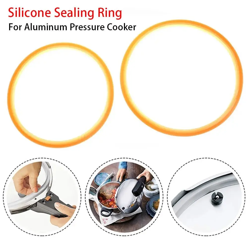 Universal 18/20/22/24/26/28/30cm Brown Color Silicone Rubber Gasket Sealing Ring O Ring Replacement For Aluminum Pressure Cooker