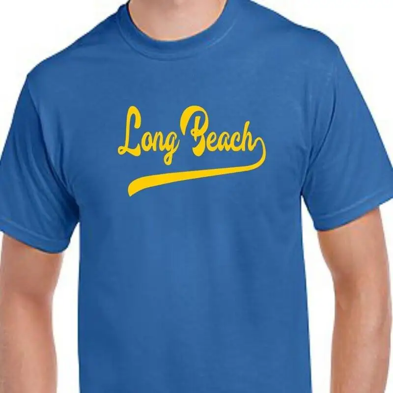 تي شيرت Long Beach Script Tail تي شيرت رياضي Team Jersey State LBC جميع المقاسات الألوان