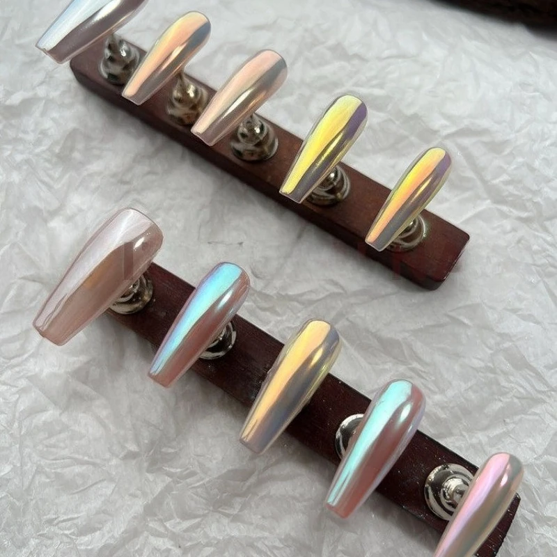 Aurora Moonlight Silver Magic Mirror Powder Transparent Illusion Color Dust Chrome DIY Manicure Aurora Dust Nail Art Decoration