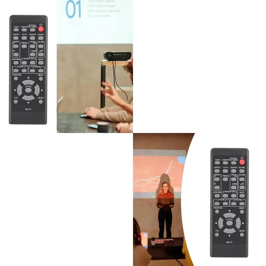 Remote Control Repair for RP017F RP016F HCP-320X Multiple Projector Models Black