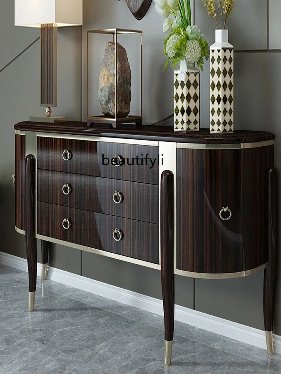 American light luxury entrance cabinet entry foyer partition shoe sideboard high-end living room post-modern simplicity