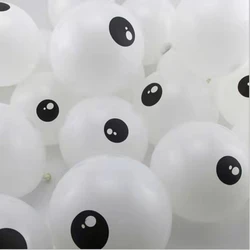 20Pcs Halloween Eyeball Balloons Ghost Black Balloons Halloween Balloon Trick Or Treat Decorations