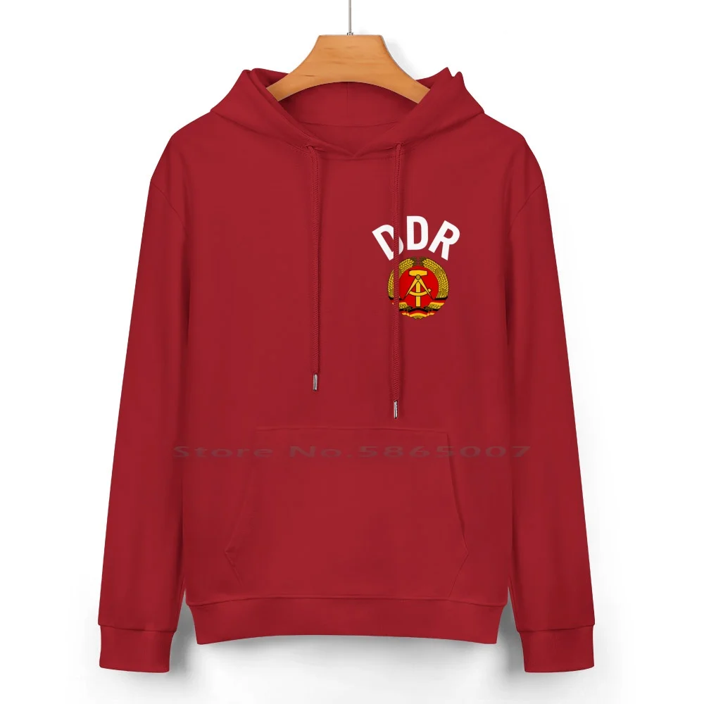 Ddr East Germany National Football Team Soccer Retro Jersey Deutsche Demokratische Republik Pure Cotton Hoodie Sweater 24