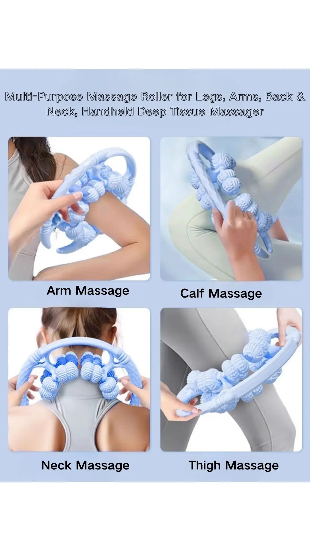 

Magic Leg Massager: All-in-One Circular Roller for Slimming Thighs, Calves, and Muscle Relaxation