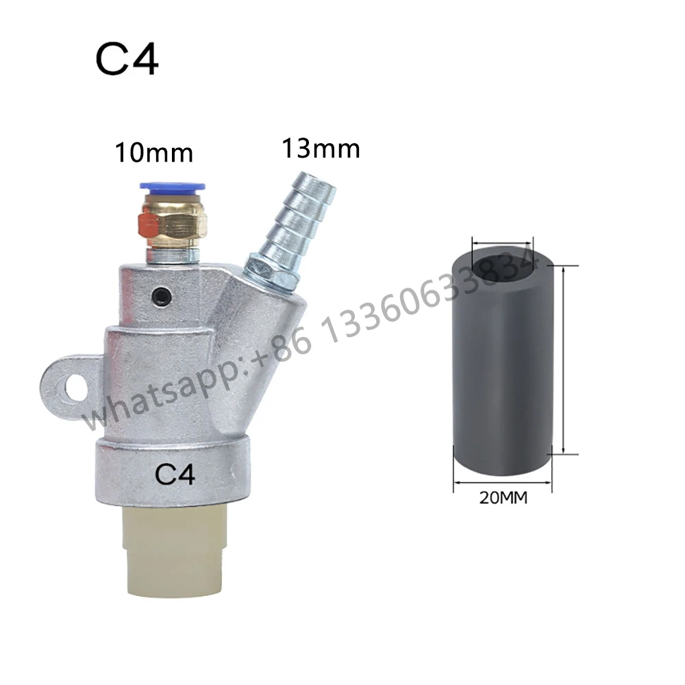 C-type Sandblasting Machine Gun Head Handheld Sandblasting Gun Boron Carbide Sandblasting Nozzle Dry and Wet Dual-use