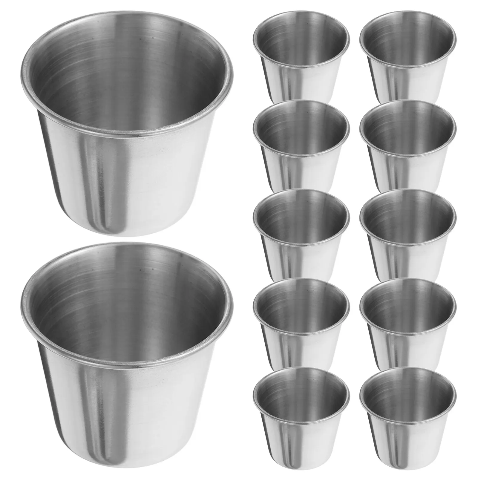 12Pcs Stainless Steel Shot Glasses 45Ml Lightweight Anti-Rust Shatterproof Portable Spirits Cup for Cocktail Party Housewarming - view 5