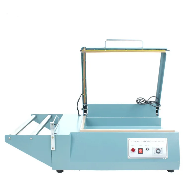 

JYD Thermal FQL380 L Bar Manual Food Book Carton Box Plastic PP POF PVC Film Heat Shrink Tunnel Cutter and Sealer Machines