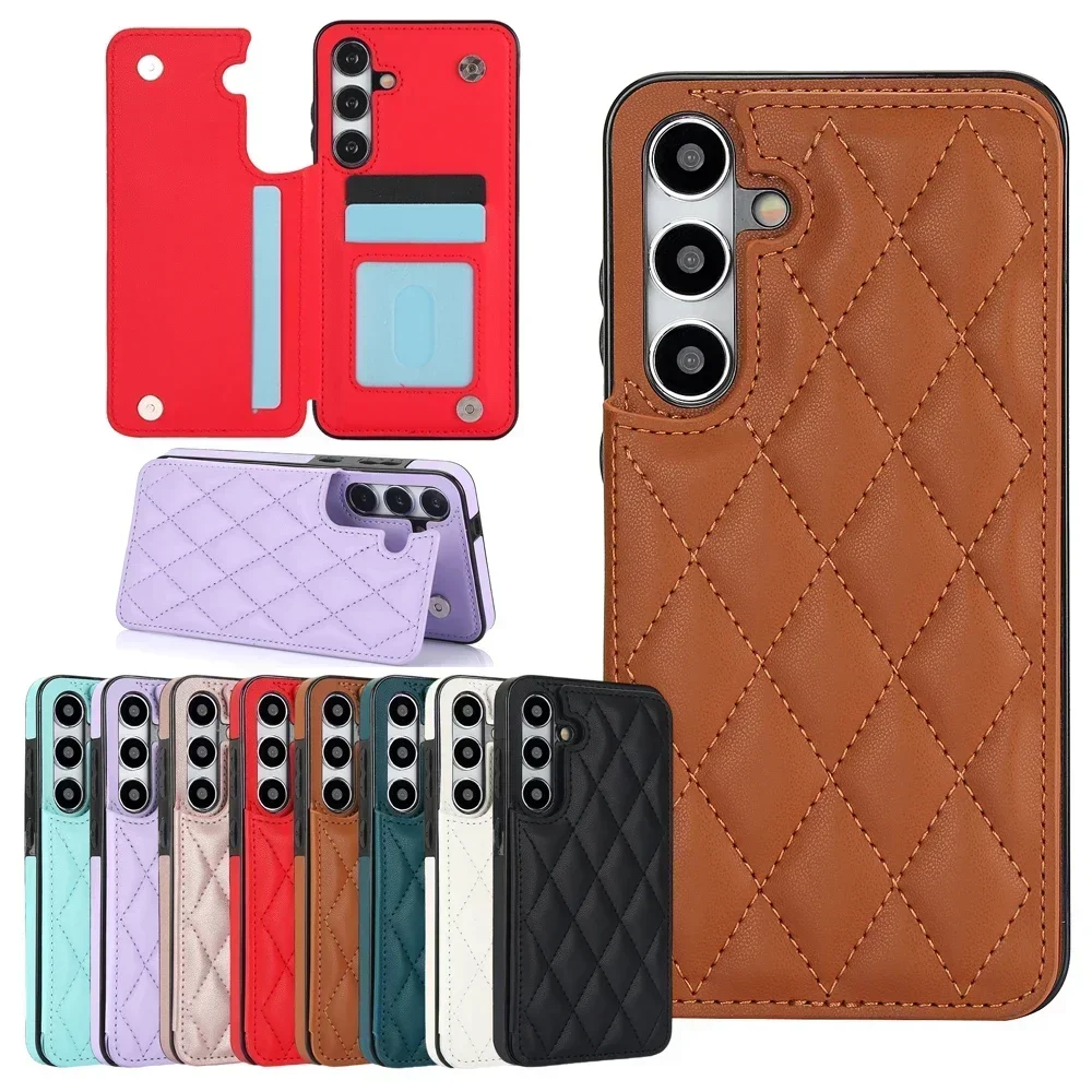 

Кожаный чехол-кошелек для Samsung Galaxy S25 Ultra S23 S24 S22 Plus A12 A13 A14 A15 A16 A53 A54 A55 A72 A73 5G Чехол для телефона