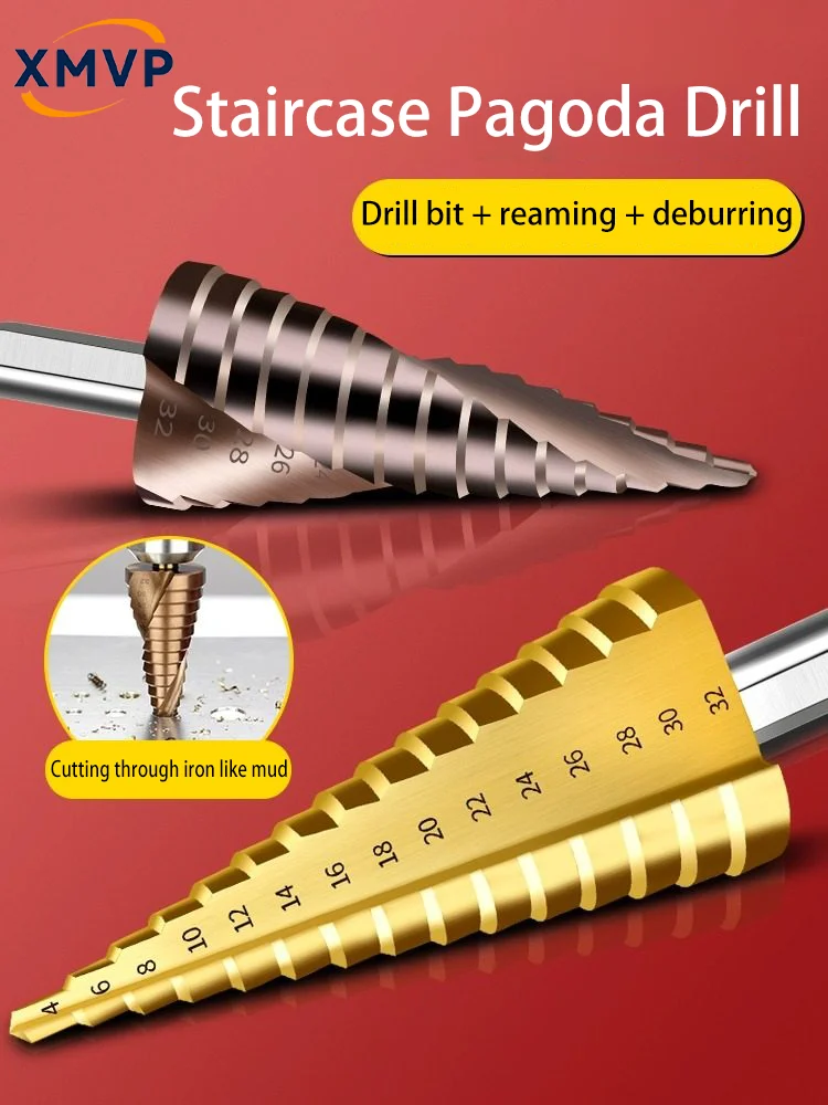 

Коллекция сверл Baota: сверление высокой твердости, специальная нержавеющая сталь, металл, железо, деревообработка, коническое ступенчатое сверло с открытым развертыванием