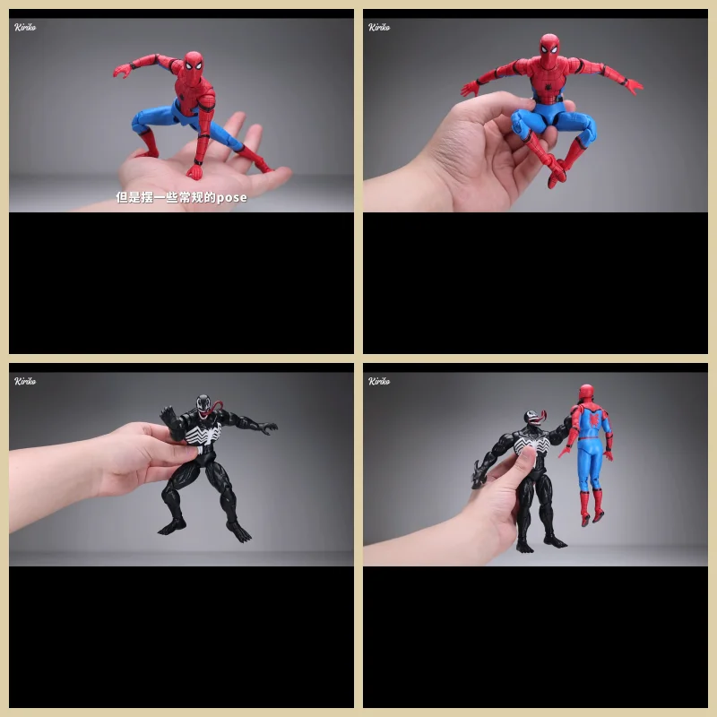 

FondJoy Marvel Venom Action Figurine 1/12 Venom Plastic Model Set Anime Collector's Figurine Statuette Toys