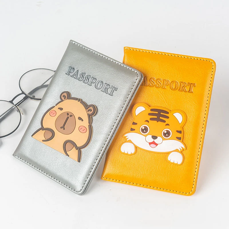 Cute Passport Holder Boy Girl Gift Pu Travel Wallet Passport Case Fashion Cover for Passports Travel Document Organizer