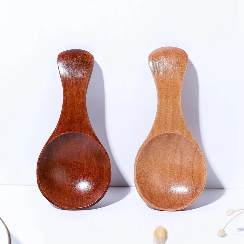 Set Of 12 Small Wooden Teaspoons, 3.2 Inch Mini Spoons For Jars Ideal For Condiments