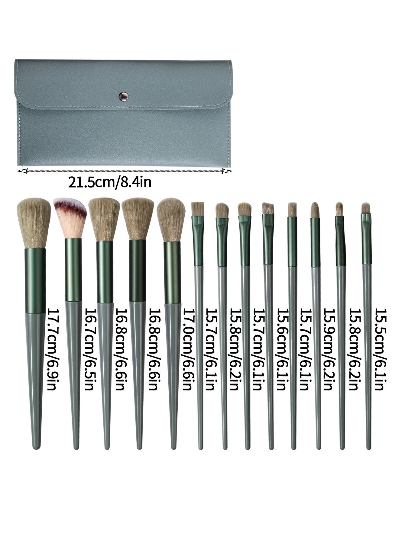 تتضمن مجموعة فرش المكياج عالية الجودة مكونة من 14 قطعة غطاء فرشاة الوجه متعدد الوظائف وحقيبة تخزين بسيطة ومحمولة #6