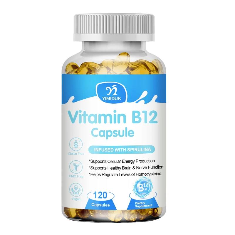 

Капсула витамин B12 1000 Mcg Methyl B12 с органической спирулиной поддерживает здоровое настроение, энергию, здоровье сердца и глаз