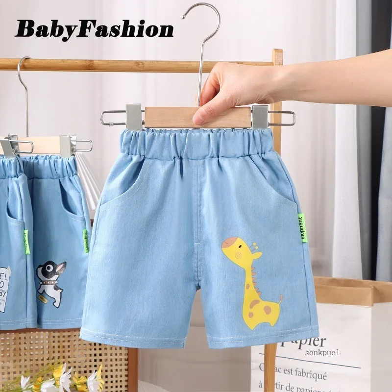 Kids Baby Denim Shorts for Boys Thin Short for Girls Casual Pants for Kids Fashion  Pants for Babies Children\'s Clothing)