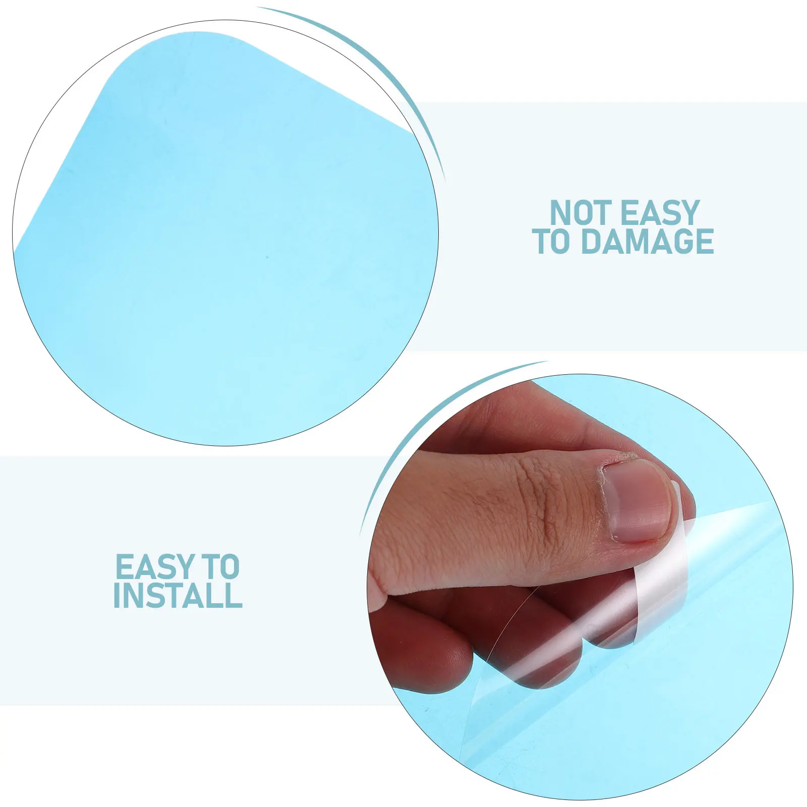 Anti-Fog Bathroom Mirror Film Square Adhesive Defogger Pad Steam Proof Clear Reflection Maintenance Free Hotel Home Makeup
