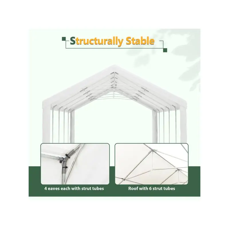 

Палатка для вечеринок на открытом воздухе 16x32 фута с сумками для хранения и съемными боковыми стенками, беседка с навесом для автомобиля, кемпинга, сада, свадьбы, барбекю и