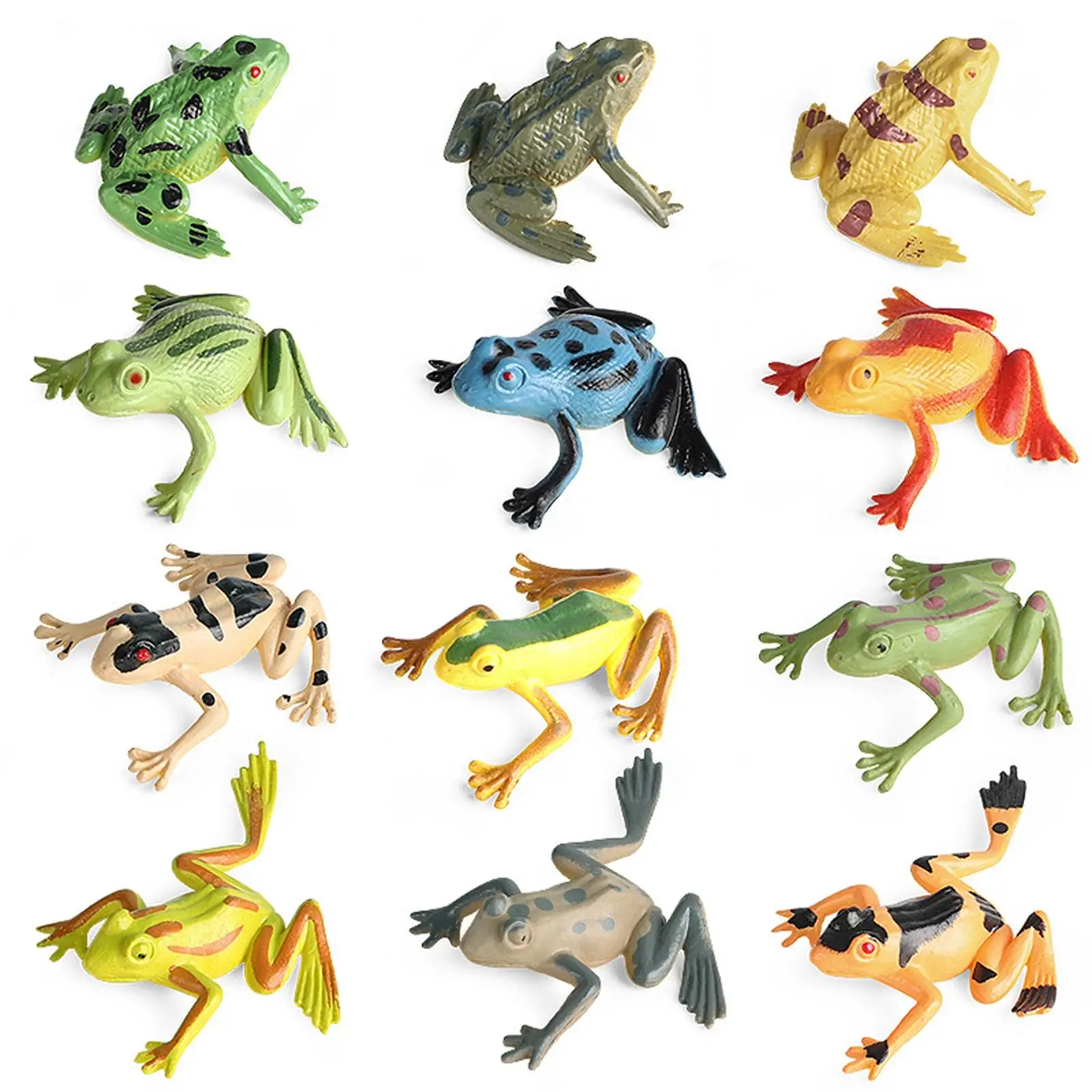 4x simpatici modelli di animali biologia scienza giocattoli figurine di animali per bambini piccoli