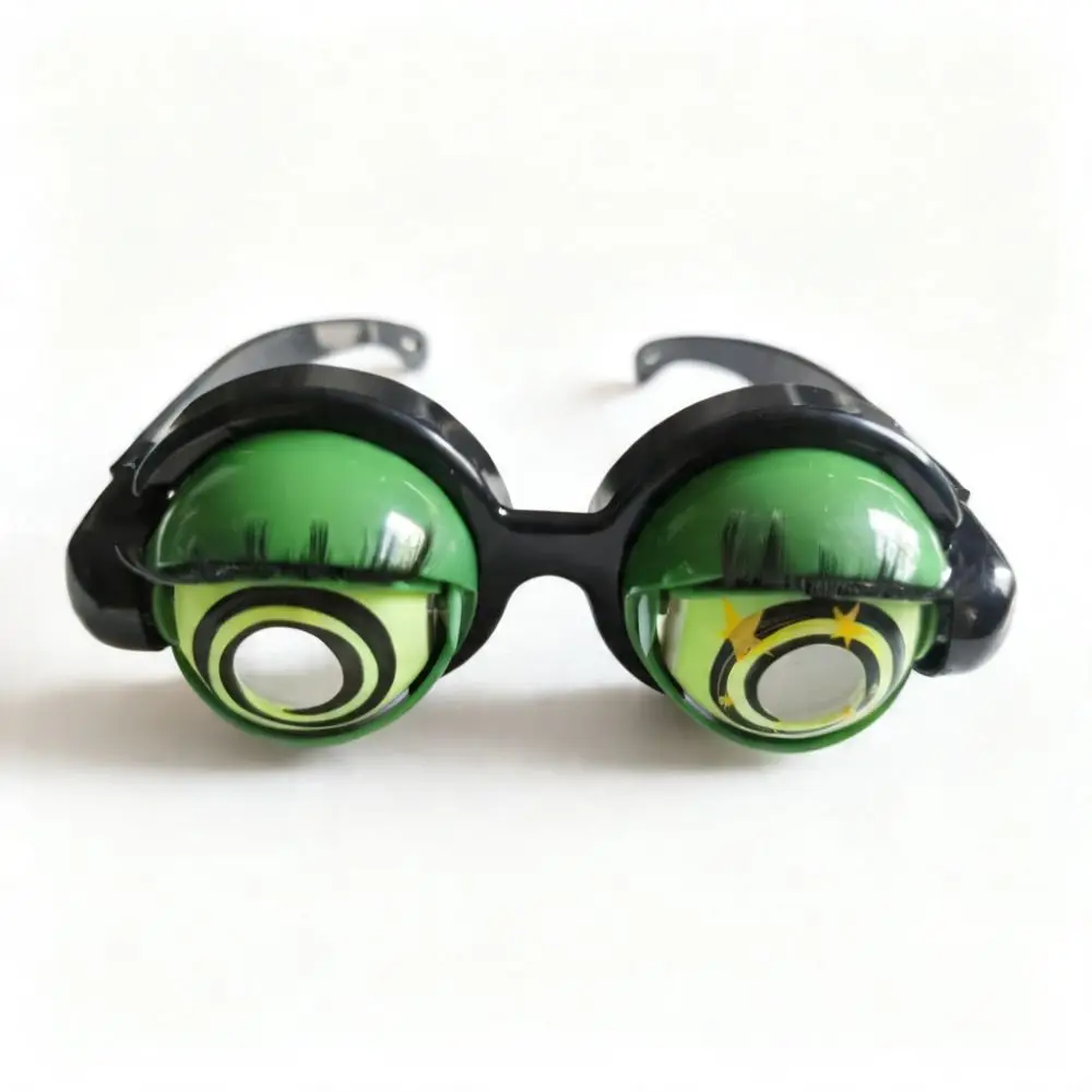 Pull String Funny Glasses Plastic Material Party Decor Crazy Eyes Props Christmas Party With eyelashes Novelty Glasses