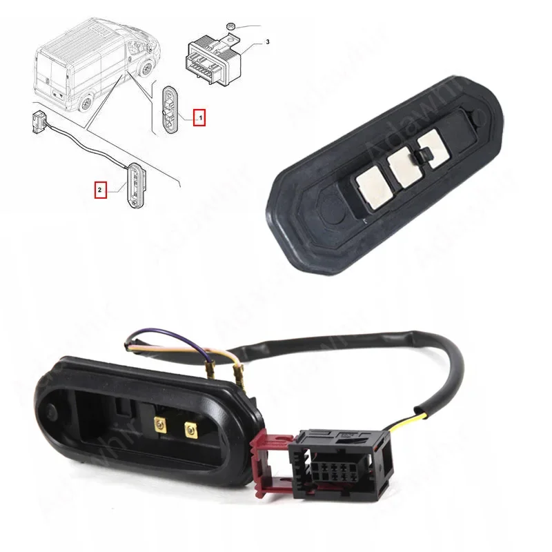 

Car Side Door Jam Switch for Fiat Ducato Citroen Jumper Peugeot Boxer 2007-2021 - 2 Pin / 3 Pin OEM 1348483080 1348484080