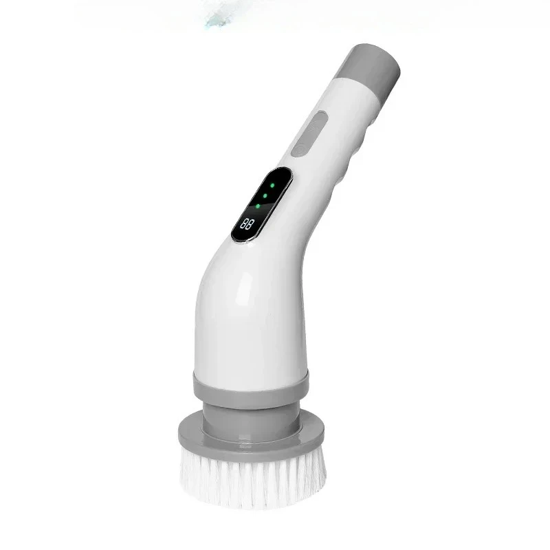 

Multifunctional wireless electric powerful cleaning brush rechargeable long-life bathroom tile glass floor brush