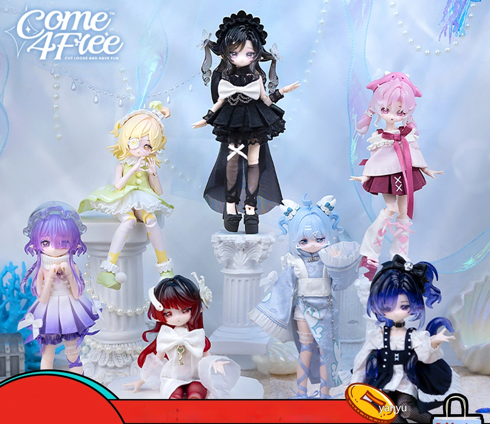 

Mi Sweet Blind Box Ocean Gem II Series 8-point Mobile Doll Girl Gift Ornament