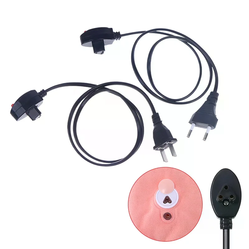 Hot Water Bottle Charging Cable Power Plug Electric Bag Hand Warmer Pocket Rechargeable Plug Outdoor Portable