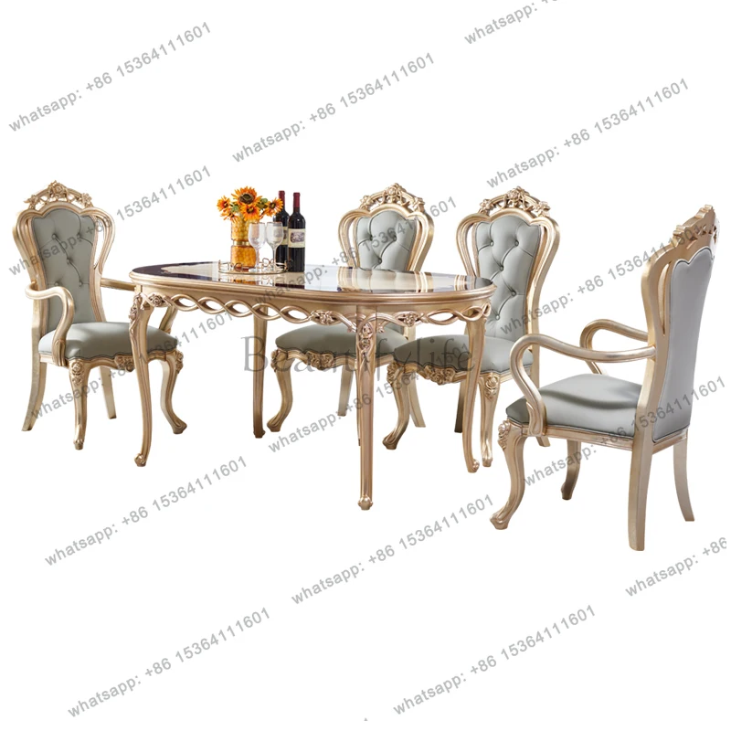Gold Nordic Dining Tables Restaurant Party Big Luxury Kitchen Dining Tables Salon Modern Wooden Tavoli Da Pranzo Furniture Home