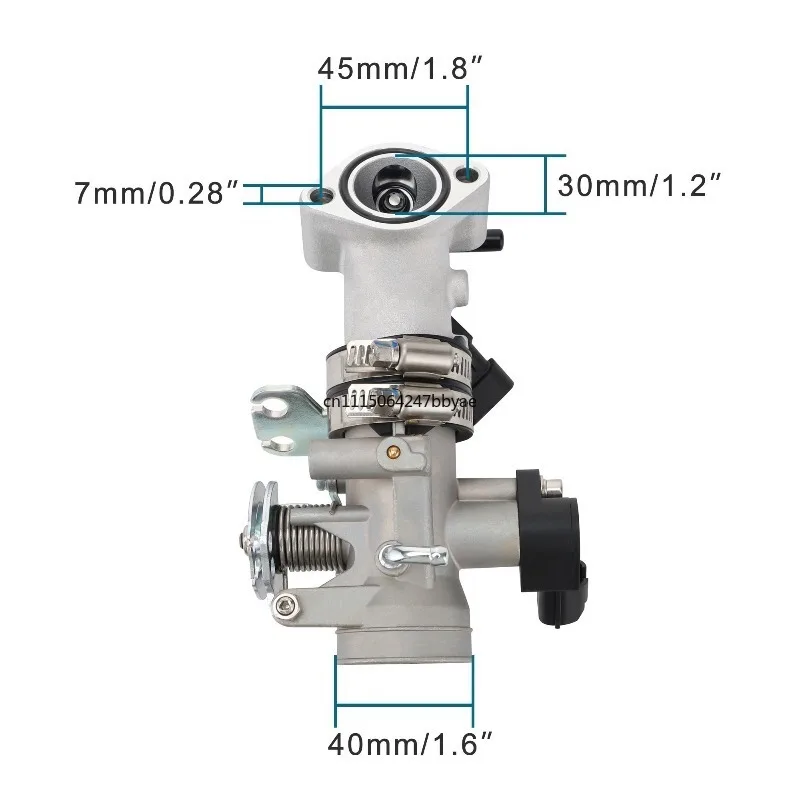 For GY6 169cc 170cc EFI Throttle Body Assembly Motorcycle Fuel System Spare Parts Compatible with GTX 250 EFI 200