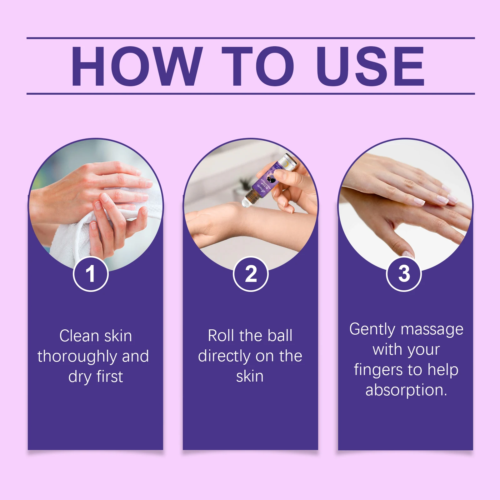 

Ximonth Lavender Sleep Roll On Relieve Stress Calm Anxiety Improve Sleep Relax Body Mind Mild Fragrance Easy Carry Sleep Aid Oil