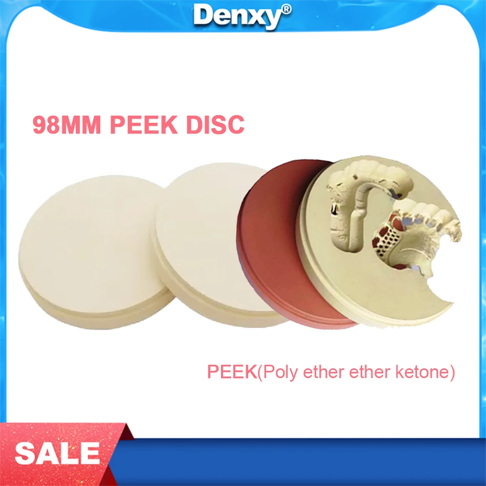 1Pcs Quality Dental Disk PEEK Material Denture Crown Bracket CAD/CAM Systems Dentistry Resin Milling Disc Block for Dental Lab