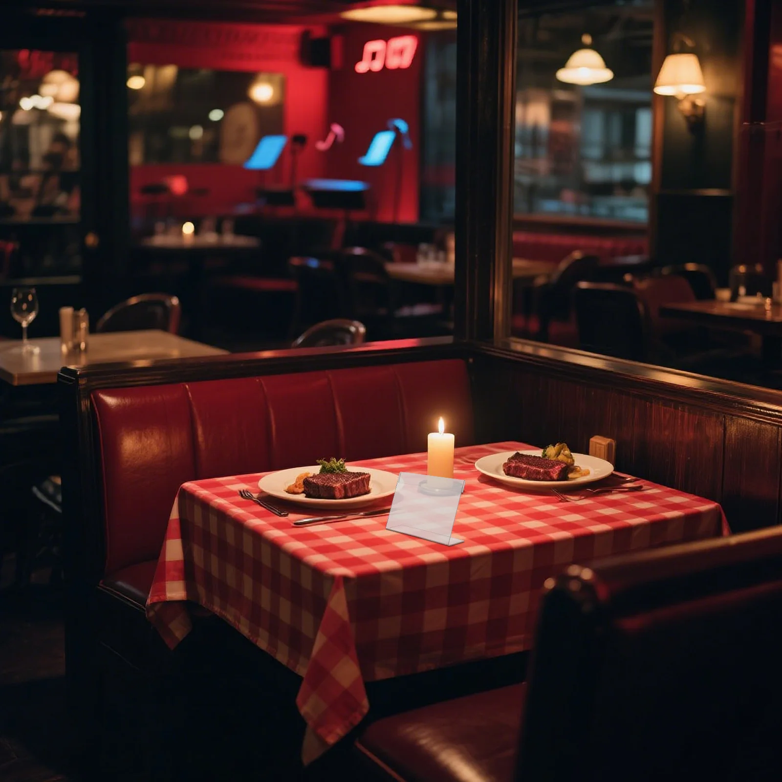 แท่นวางอะคริลิคใส 20 ชิ้น รูปตัว L สำหรับติดป้ายราคาในสำนักงาน ร้านค้า ร้านอาหาร