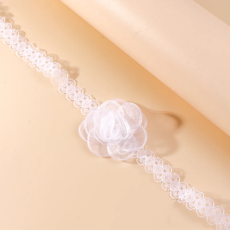 Aihua Heißer Verkauf Nettes Mädchen Schwarz Samt Spitze Schmetterling Blume Choker Halskette Sexy Loli JK Student Schlüsselbein Hals Kette Schmuck – Detail 20