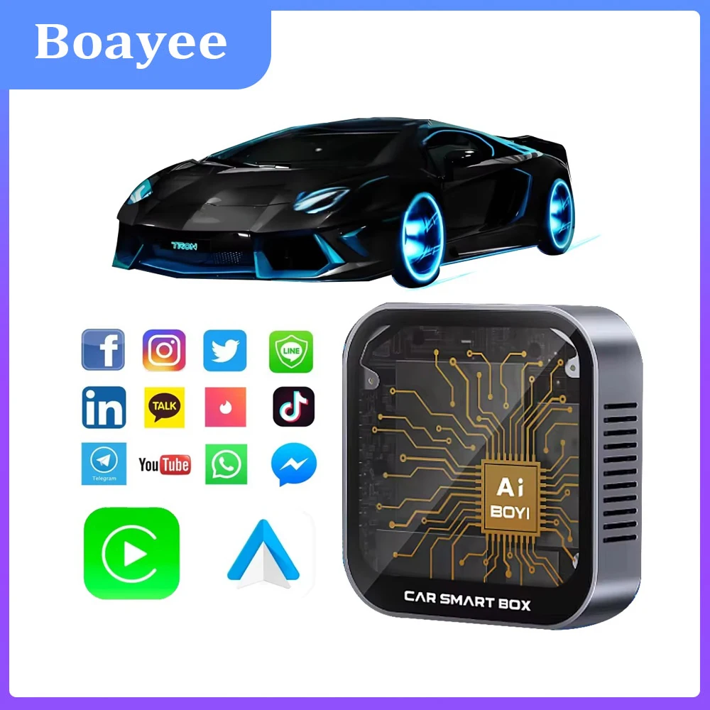 

OEM ODM DUAL WIFI Stable connect Carplay AI Box 3 in 1 adaptador Wireless Car Play Android Auto Adapter for apple