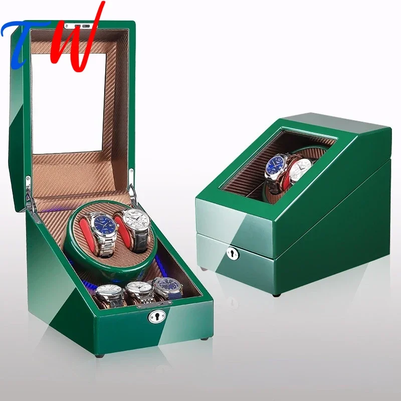 

Watches Winders Case Automatic Watch Organizer Storage Display Box Watchs Mechanical Safe Lock Box Clock Watch Customized Logo