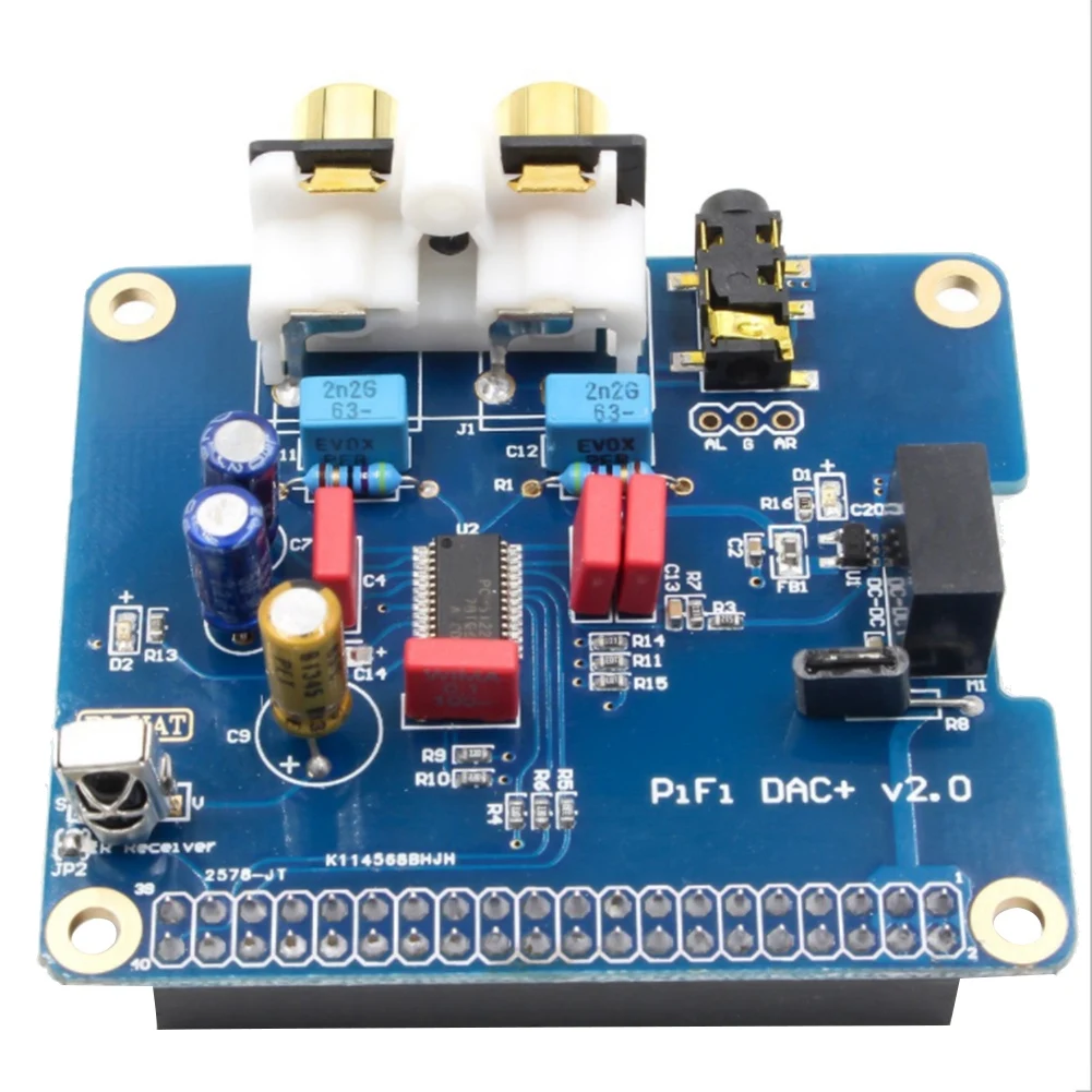 PCM5122 for Raspberry Pi B+ 2/3B HIFI DAC + Sound Card Digital Audio Module I2S Interface Special Volumio Music PIR 2B 3