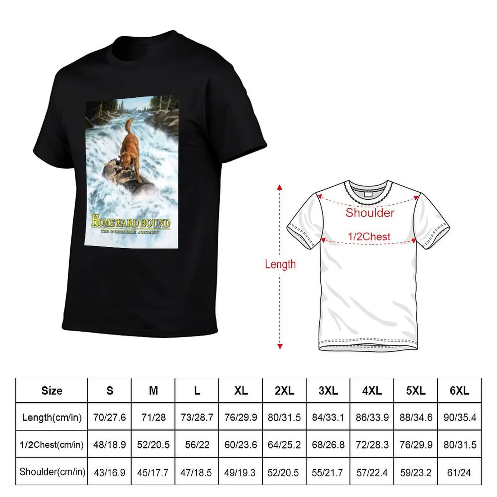 Homeward Bound The Incredible Journey T-Shirt man t shirt cotton t shirts for man cotton man t shirts for men T-shirt