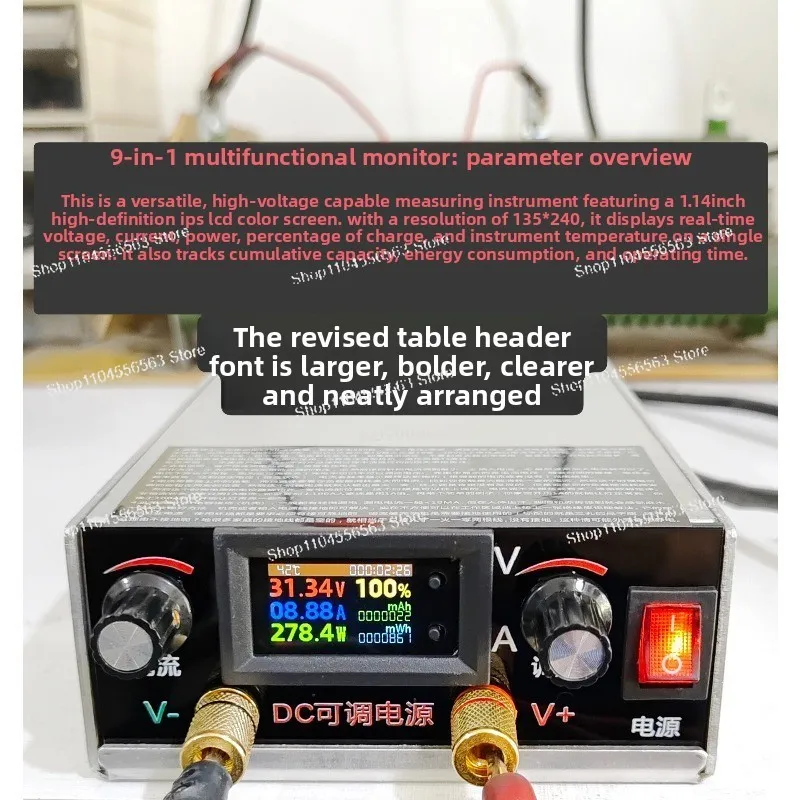 Lithium battery charger multi-function 350-27 repair DC regulated adjustable power supply Coulomb meter