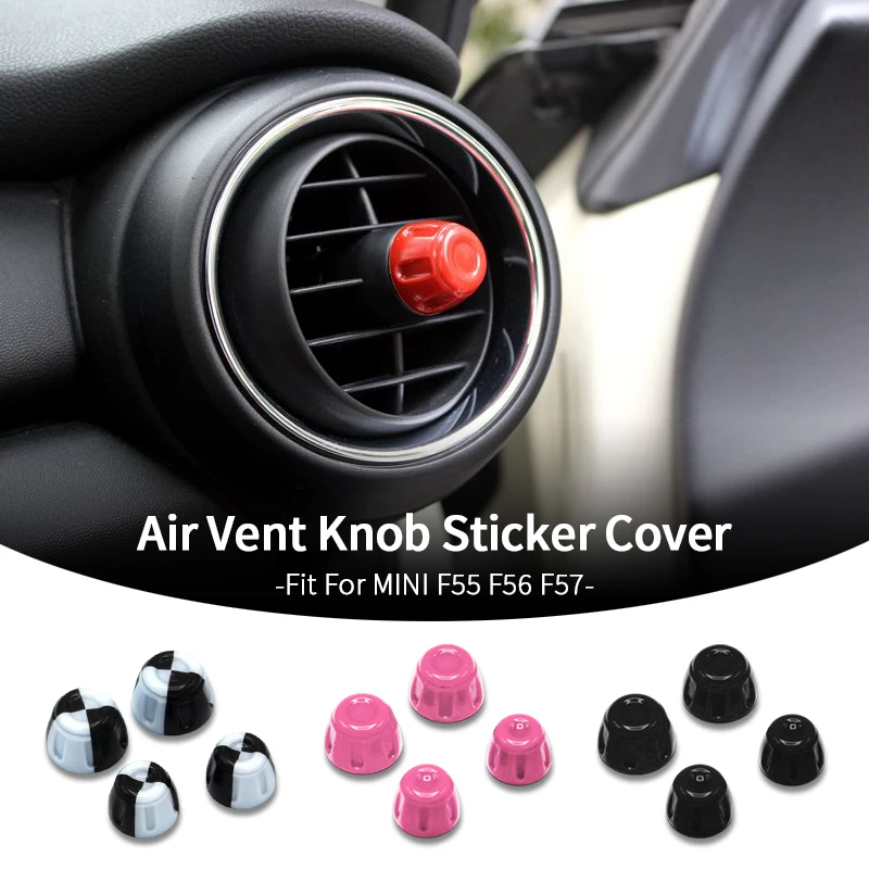 

4 шт. накладки на кнопки воздуховодов кондиционера для MINI Cooper F55 F56 F67, декоративные наклейки для интерьера, автоаксессуары