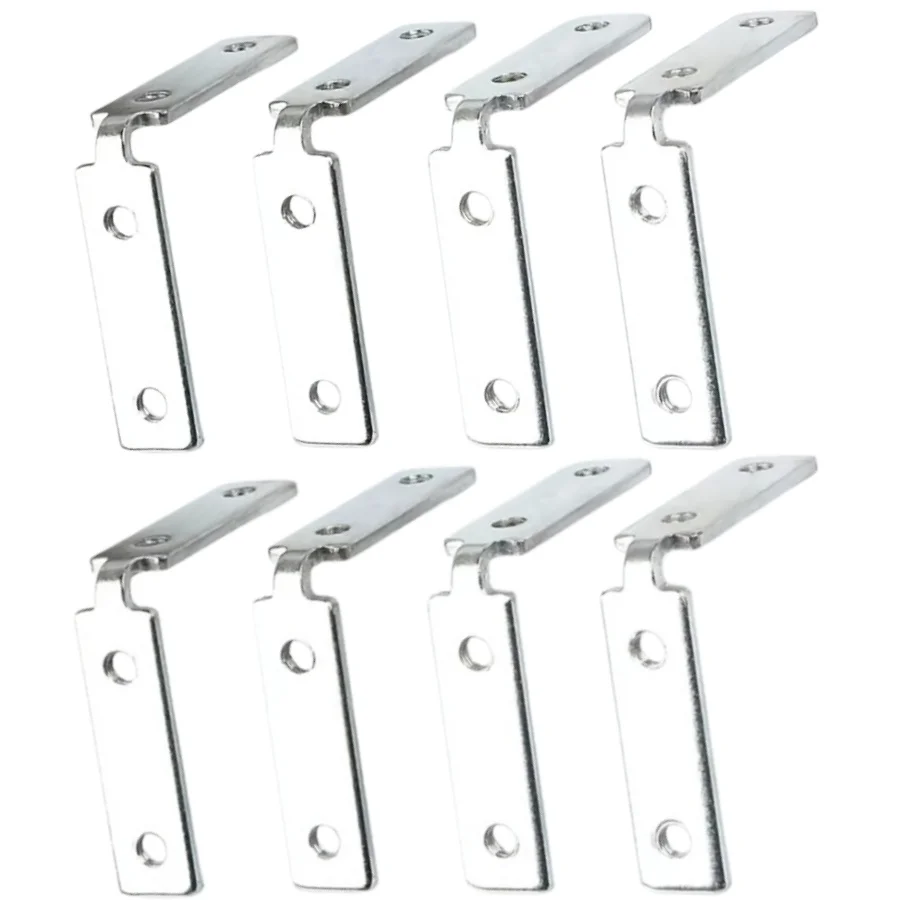 8 pieces of angle fixings - aluminium alloy door and window cabinet accessories - furniture connecting pieces