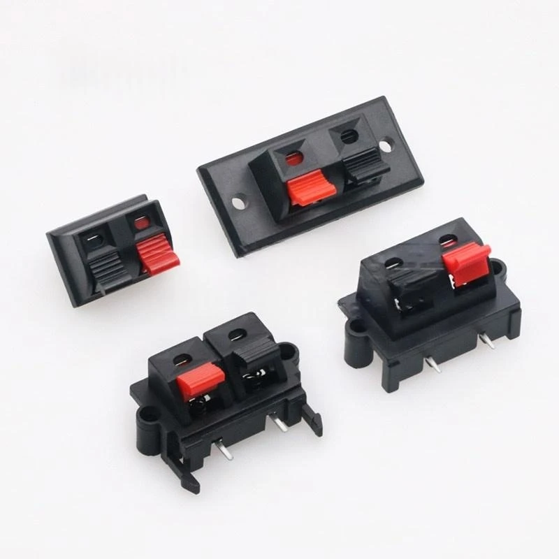 5PCS Dual-Position Audio Speaker Wire Connector Square Box With Opening - Component Style, Hardwired, Low Voltage