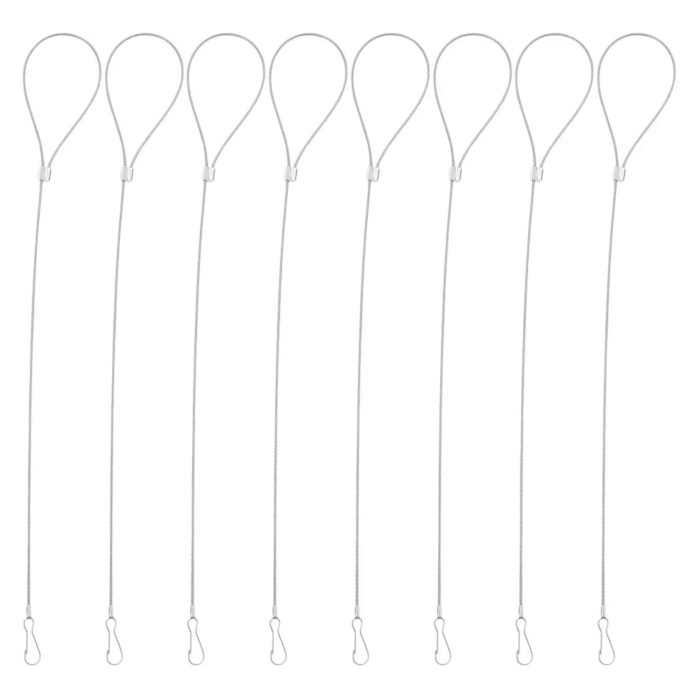 

8pcs Anti-fall Decorative Rope Stainless Steel Adjustable Gate Pull Opener Garden Door Safety Lighting Balcony