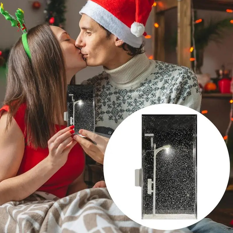 

Snowy Night Street Lamps Snowy Handmade Night Light Material Kit Street Lamps Light-Up Kit Christmas Night Lights Christmas