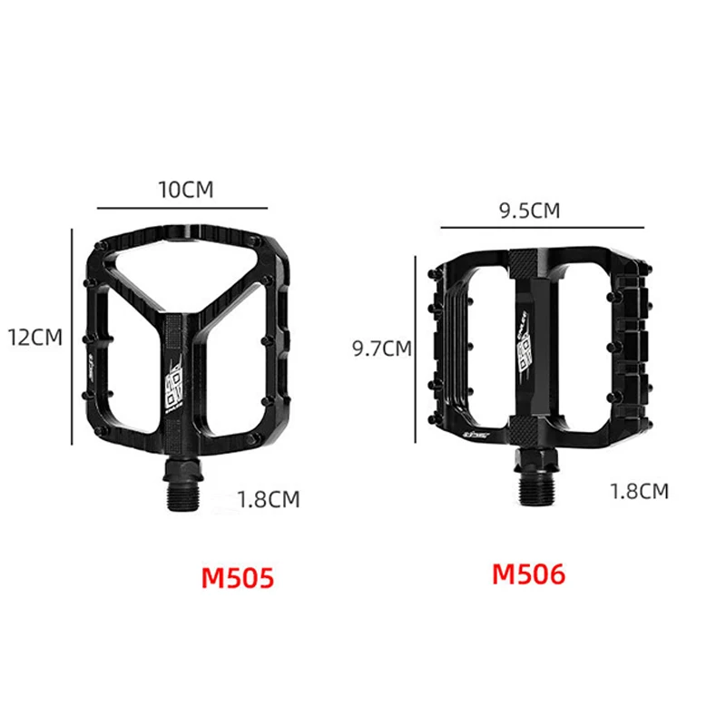 

Bicycle Pedals Aluminum Alloy DU Bearing Pedals One-piece Aluminum Alloy Mountain Bike Peilin Riding Pedals