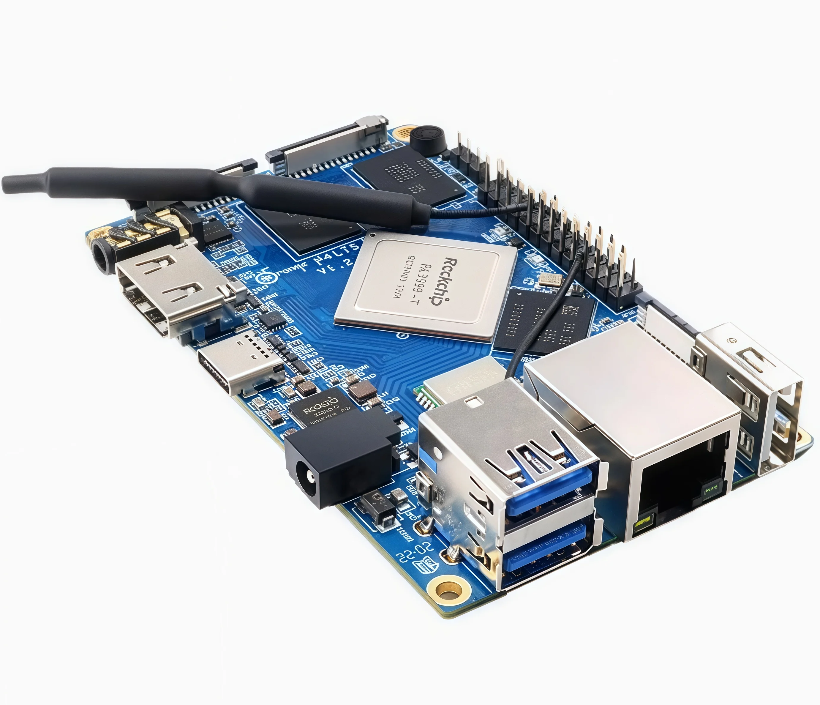 Placa de Desarrollo NYOrange Pi 4 Lts Rockchip Rk3399, Placa Base Android Linux, Memoria de 4 GB