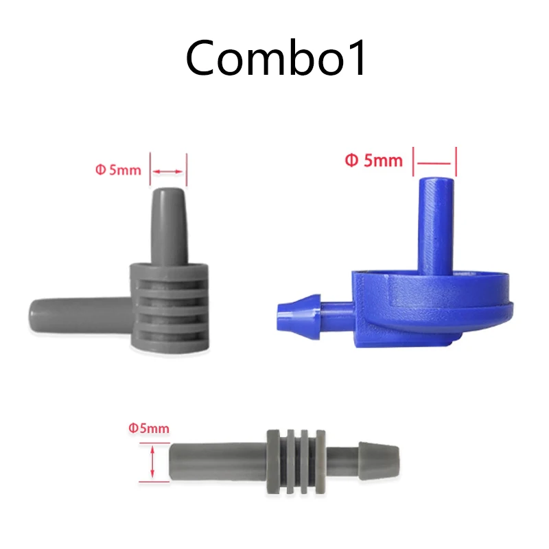 JUSTLANG 2pcs 5mm Air Hose Tube Adapter Cone Connector Parts for Digital Manual Blood Pressure Meter Tonometer Cuff BP Meter