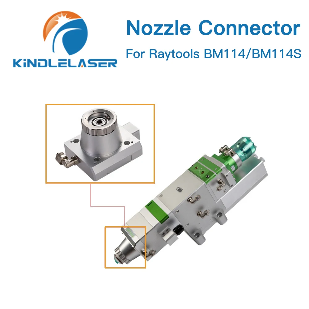 KINDLELASER Original BM114S Nozzle Connector Laser Cutting Head Nozzle Holder Capacitivit Sensor for Raytools Metal Cutting Head
